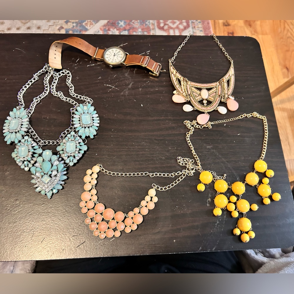 Collection of statement jewelry
